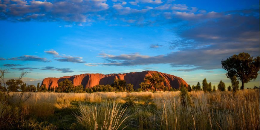 Sunset over Uluru