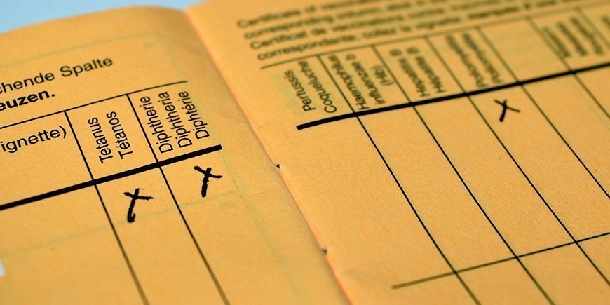 International vaccination card