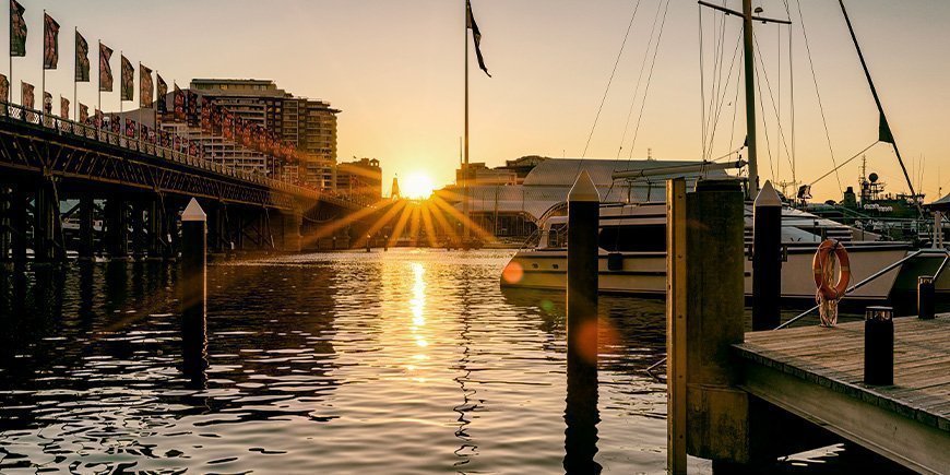 Sunset over Darling Harbour