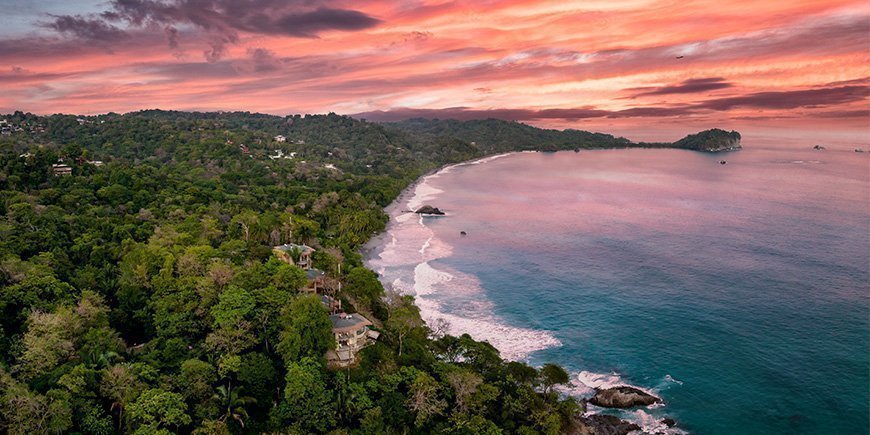 Sunset over Manuel Antonio