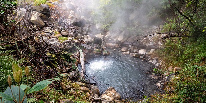 Geothermal activity in Rincón de la Vieja, Costa Rica