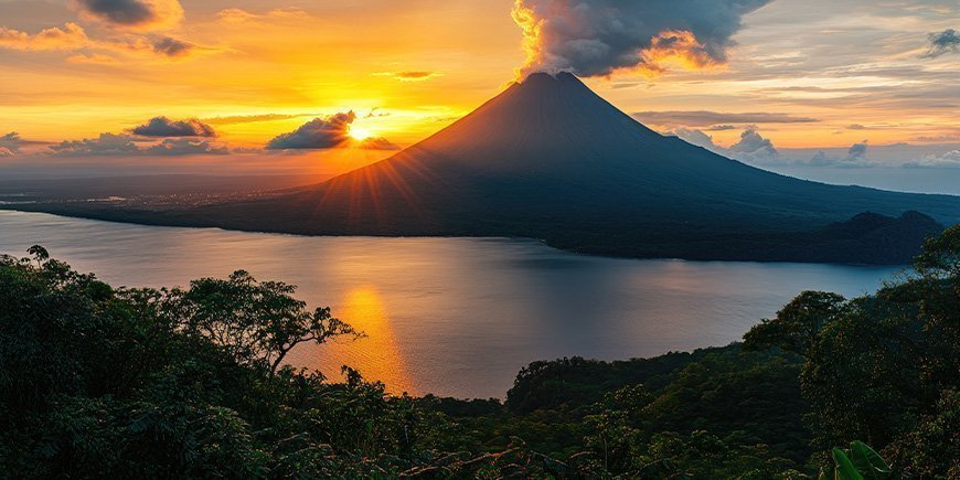 Sunset over Arenal Volcano, Costa Rica