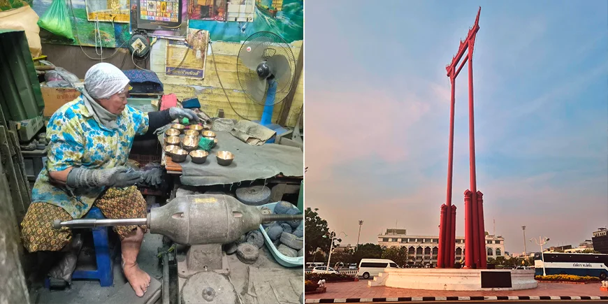 Sightseeing through the streets of Bangkok