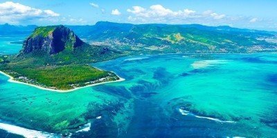Overview of tropical Mauritius